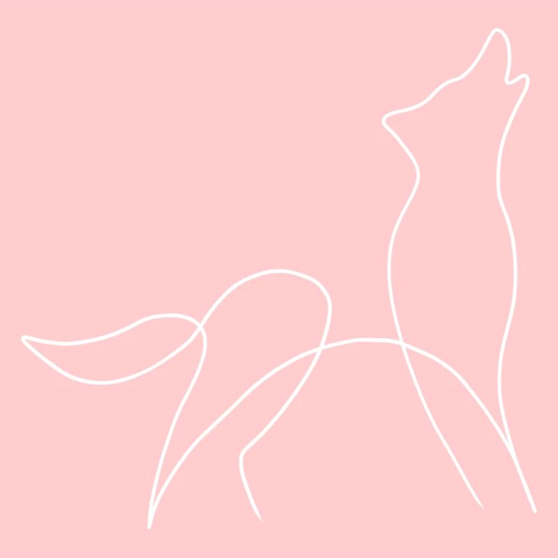 Line Art Wolf