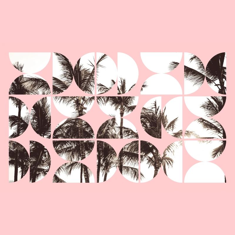 Vintage Palmen Muster