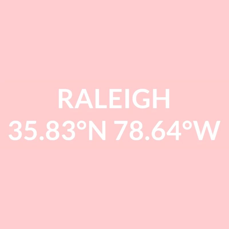 Raleigh, North Carolina, United States Coordinates