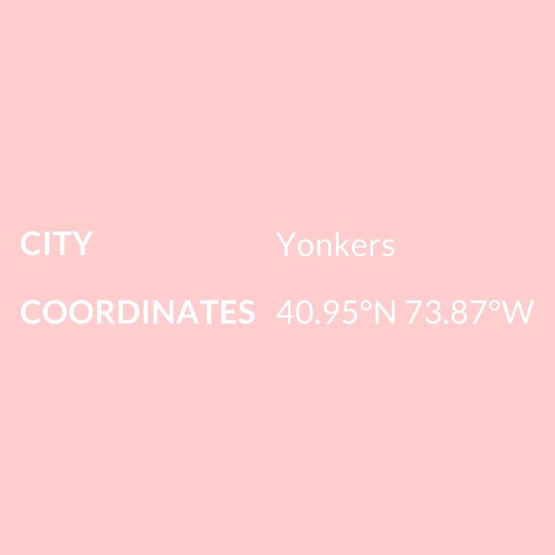 les coordonnées de Yonkers, New York, États-Unis