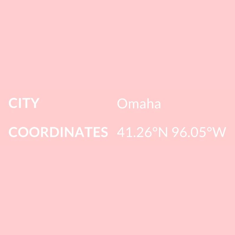 Omaha Nebraska USA coordinates