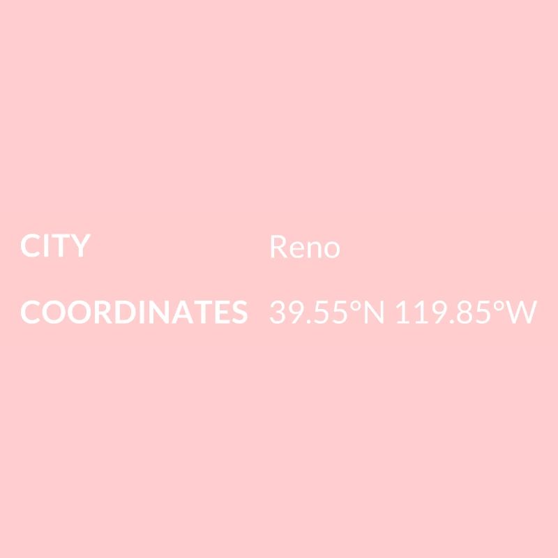 Reno, Nevada, USA coordinates