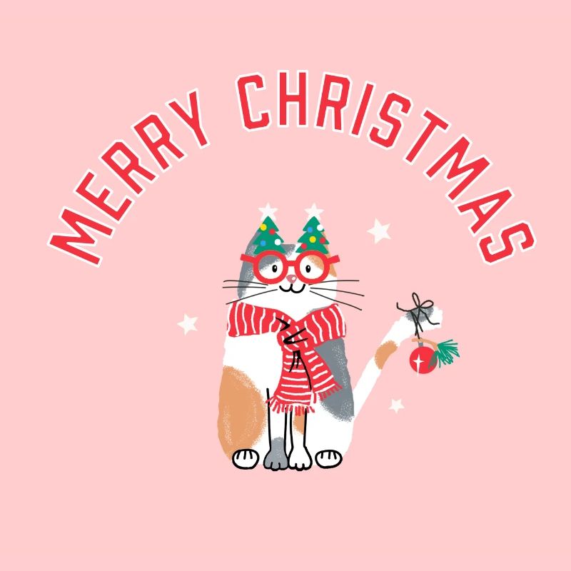 Katze Weihnachtszauber