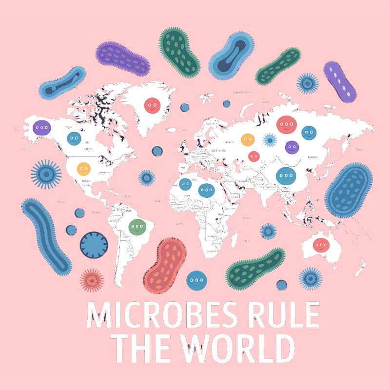 Les microbes règnent sur le monde Design