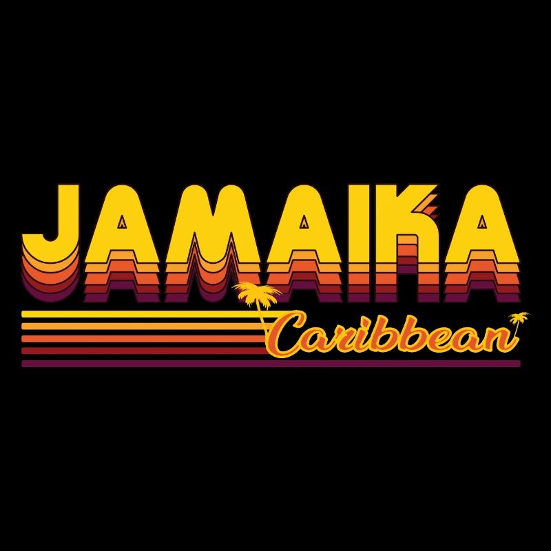 Jamaica - Palm Tree Design - Caribbean Lifestyle