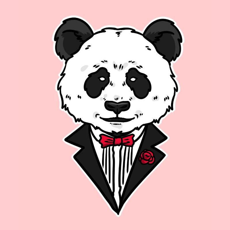 Panda mafia bear animal gift