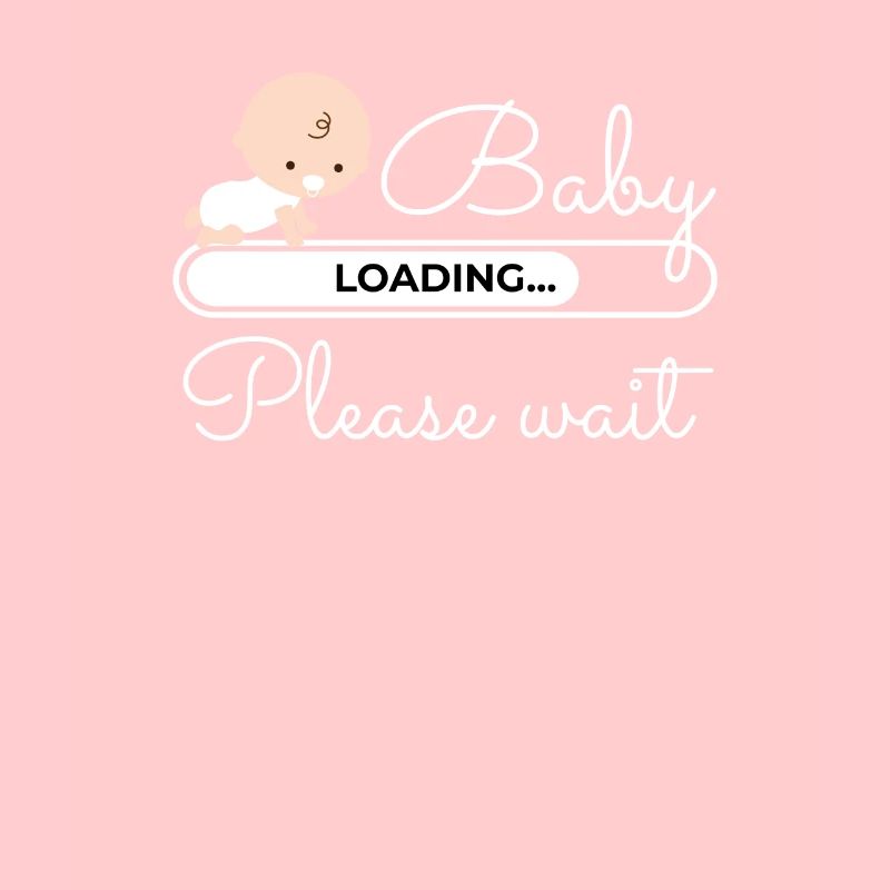 Baby Loading Please Wait Schwangerschaft Mutter