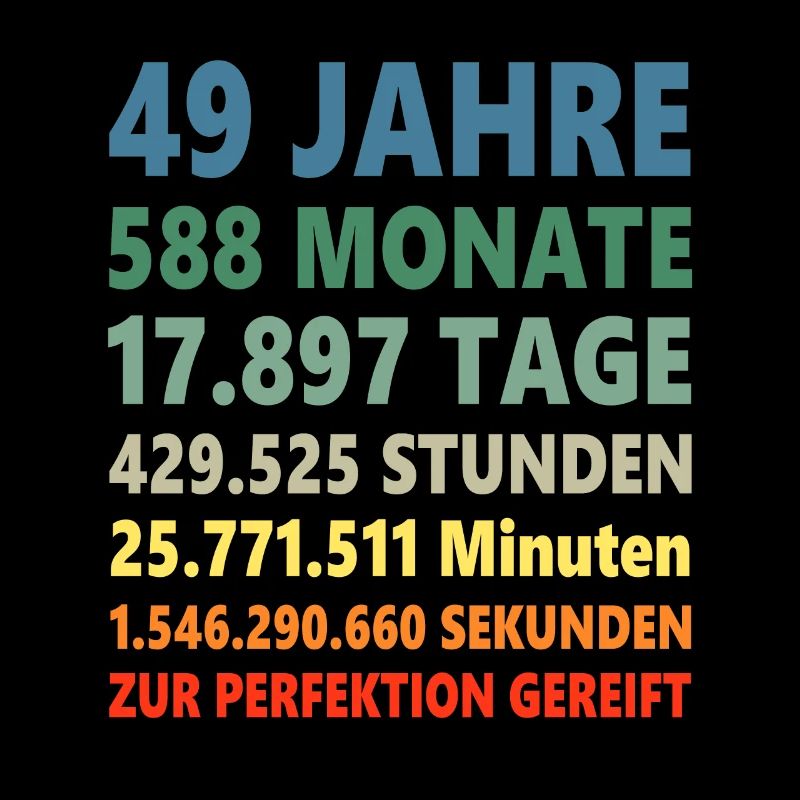 49. Geburtstag 49 Jahre Geschenk