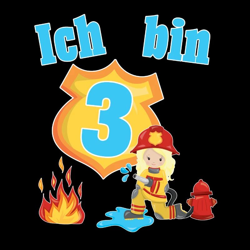 Mädchen 3.Geburtstag Feuerwehr Kinder Geschenk