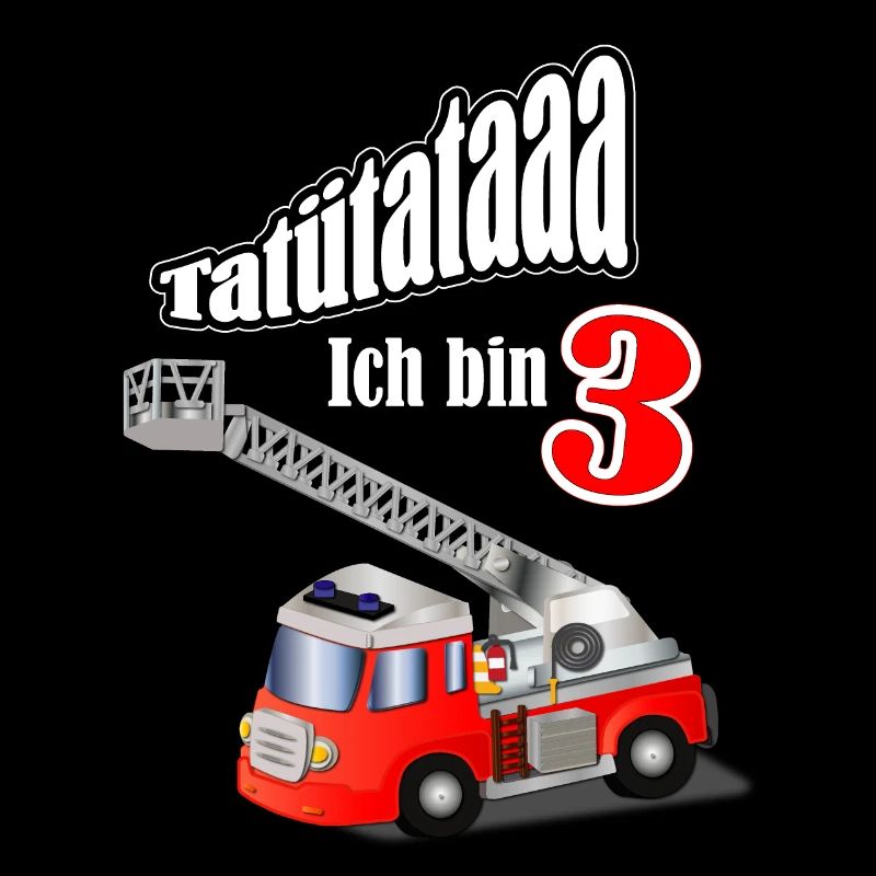 Feuerwehrauto 3. Geburtstag Ich bin 3 Tatütataaa