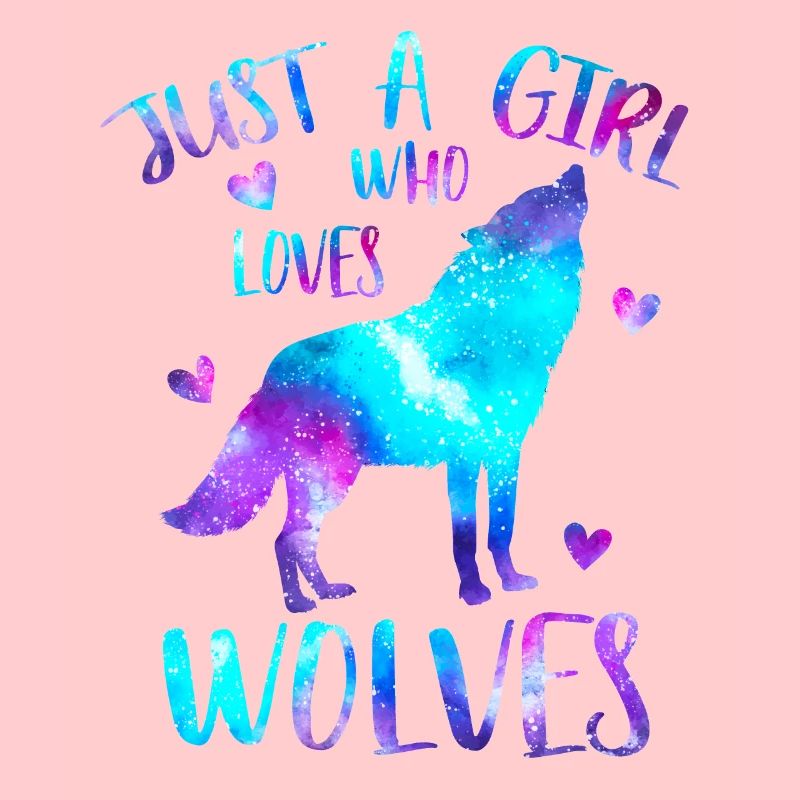 Nur ein Mädchen, das Wölfe Liebt Galaxy