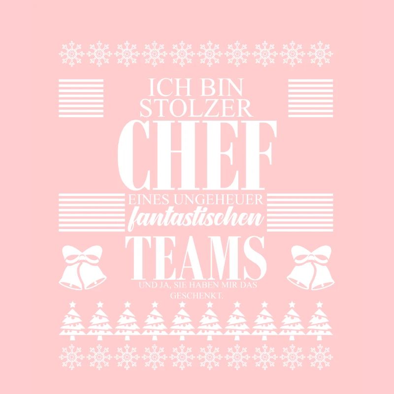 Stolzer Chef Ugly Christmas Team Geschenk