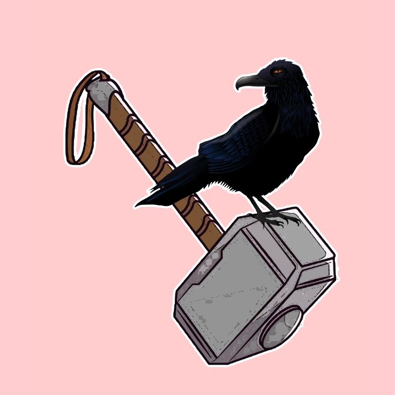 Thor Hammer Mjölnir Corbeau