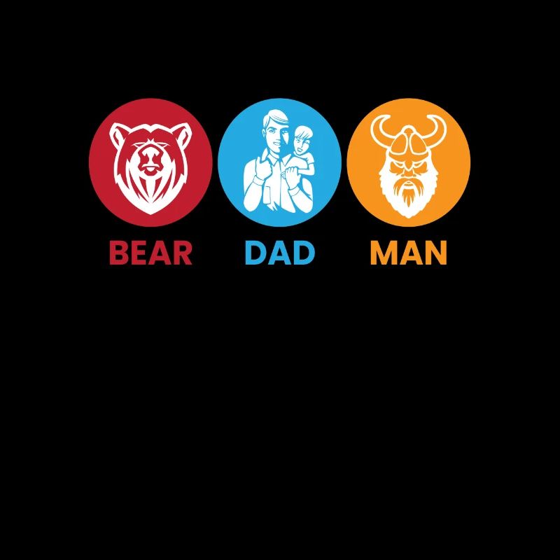 Bear Dad Man Bartträger Vater Wikinger