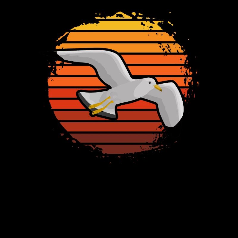 Möwe Wasservogel Shirt Geschenkidee