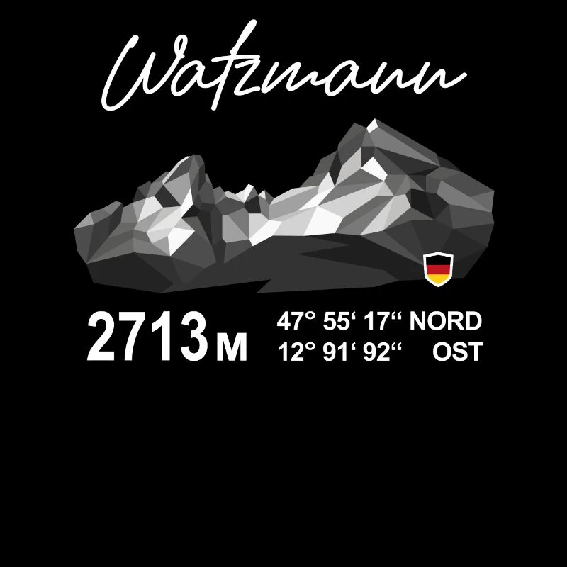 Watzmann Bayern Berchtesgaden Low Poly Montagne