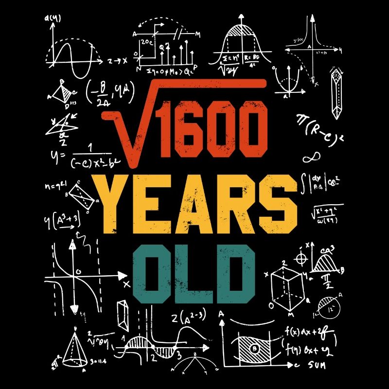 Root Square Root Math 40 Birthday