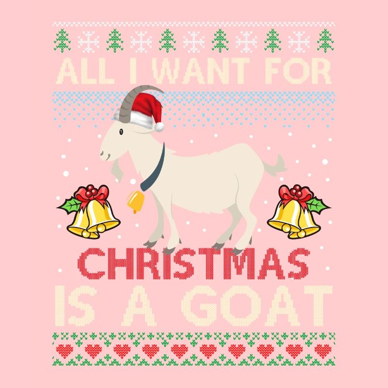 Pull de Noël laid avec chèvre pour Noël