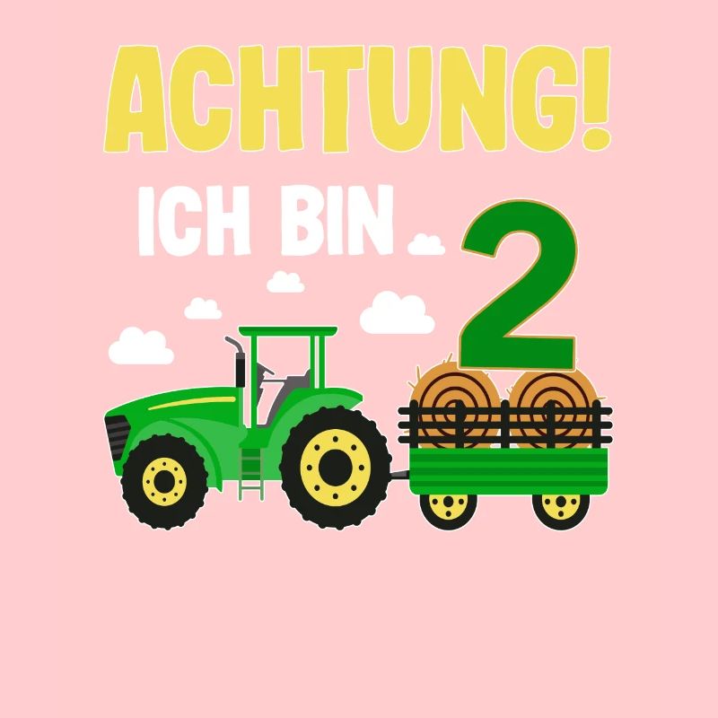 Traktor 2. Geburtstag Weg frei ich bin schon 2