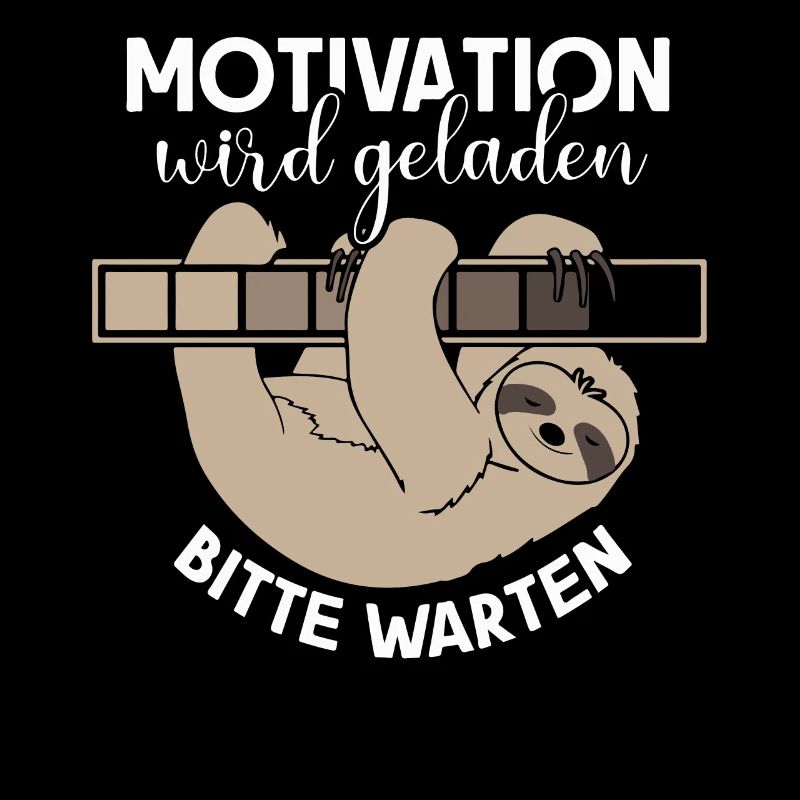 Motivation wird geladen Faultier