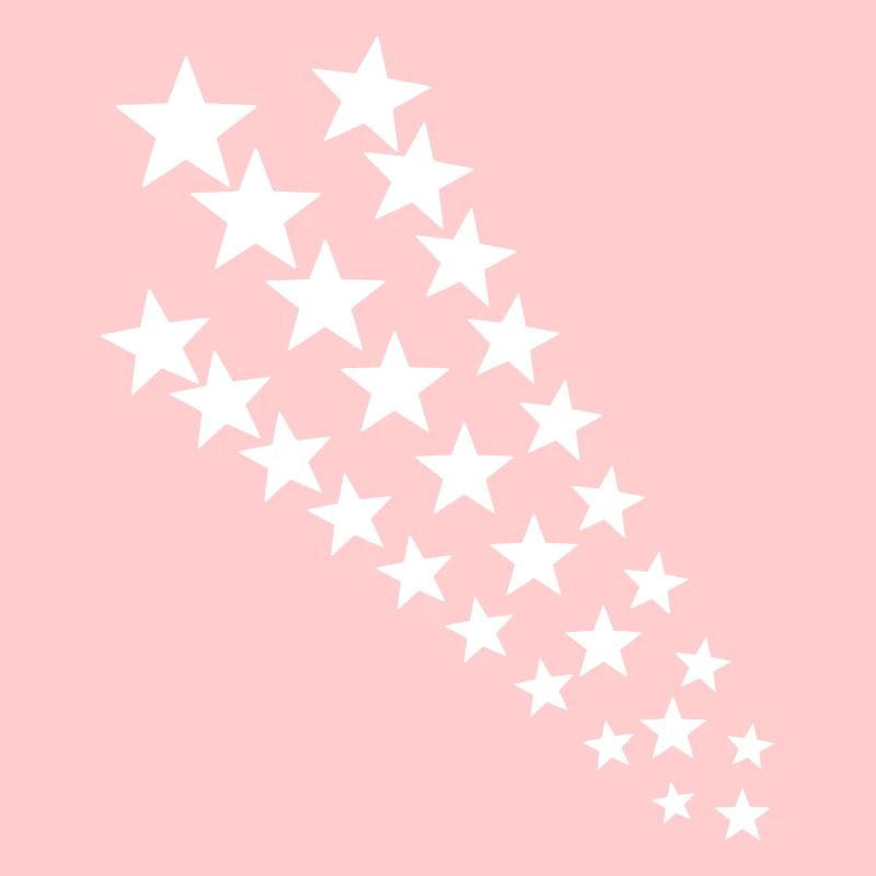 Starry tail in white