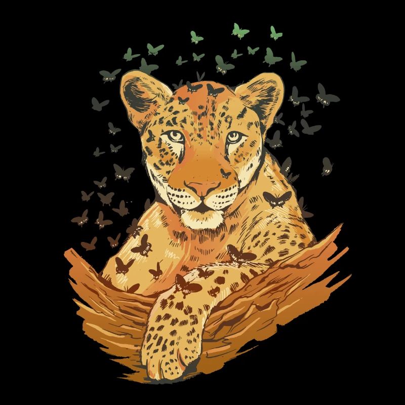 Tiere Tierfreunde Geschenk Tier Leopard