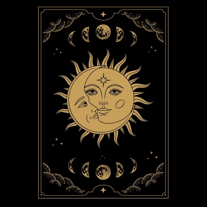 Aesthetic Tarot Sun Witch Sun Moon