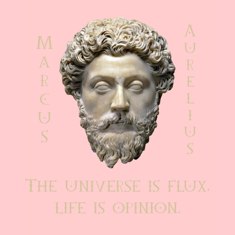 Zitat von Marcus Aurelius - Das Universum ist Weisheit im Fluss