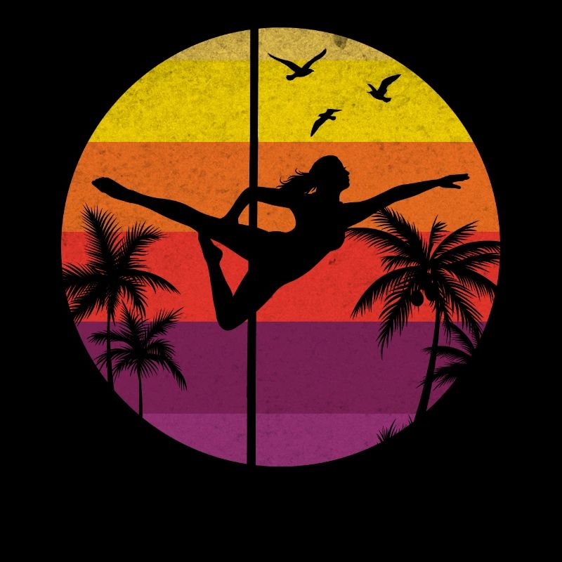Pole Dance Pole Dancing Girl I Sunset Pole Dance