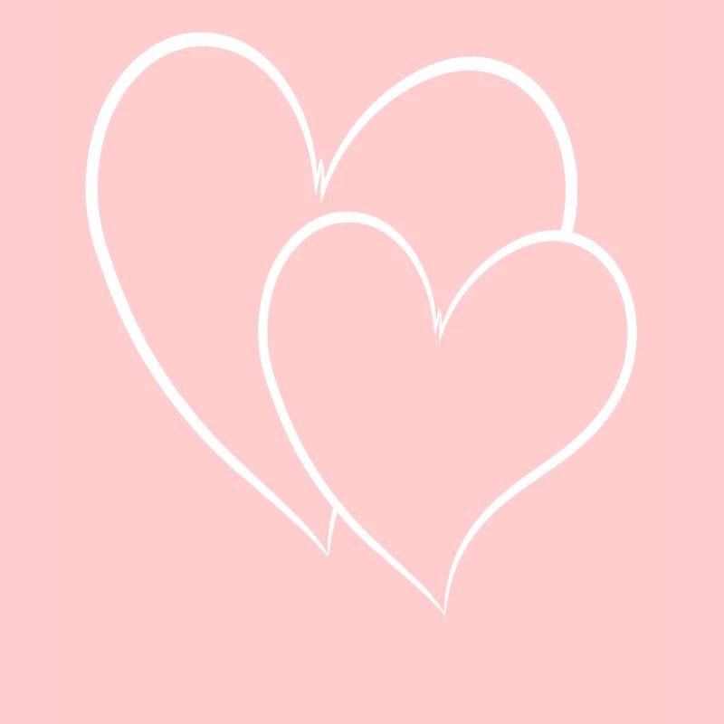 Doppel Herz Einfaches Design