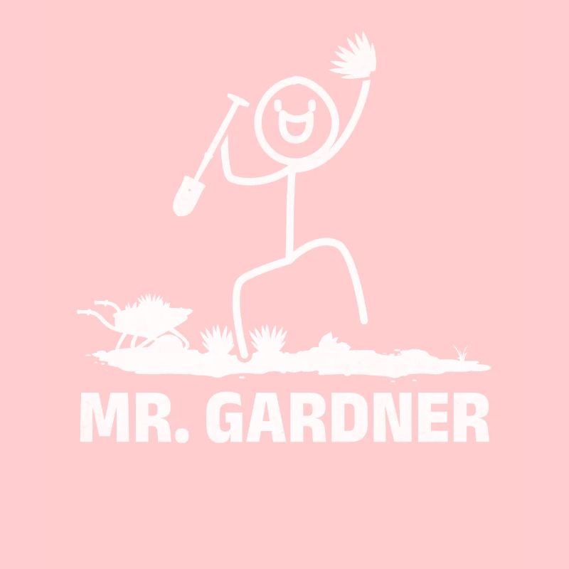 Mr. Gardner Strichmännchen Gärtner Gartenarbeit