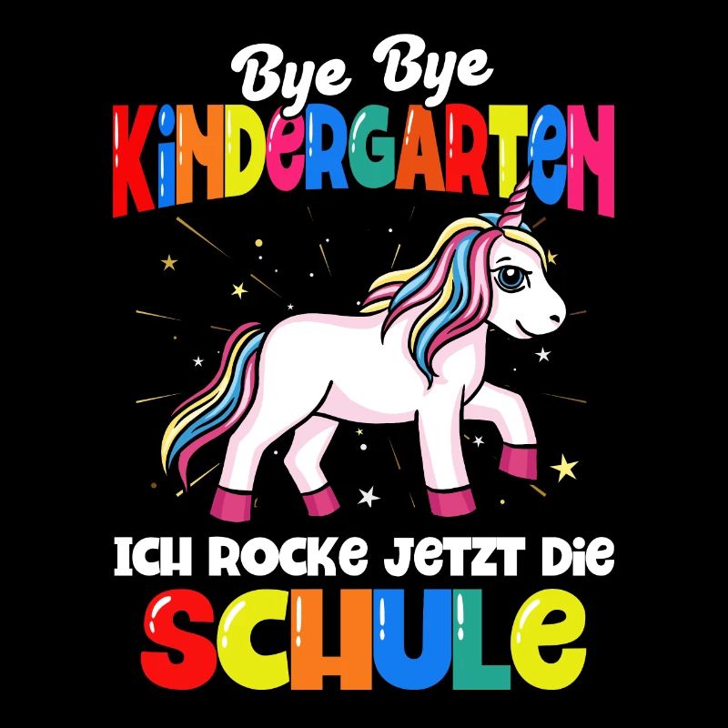 Einhorn Schulbeginn Schulanfänger Schulkind