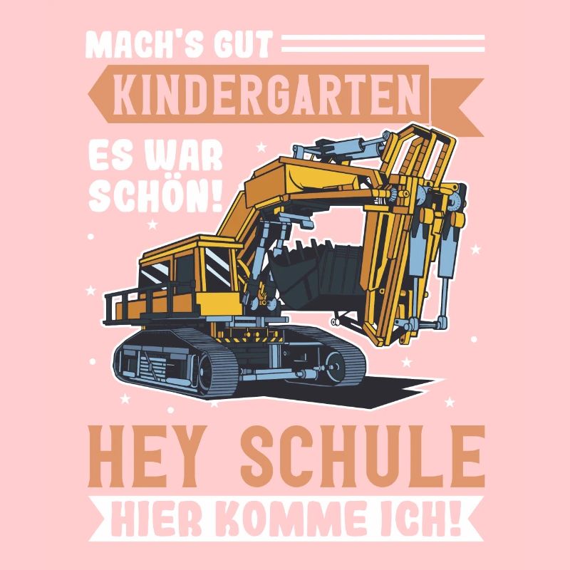 Bagger Schulbeginn Schulanfänger Schulkind