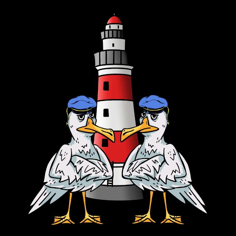 Maritim Möwen Seevögel Leuchtturm Küste Seevogel