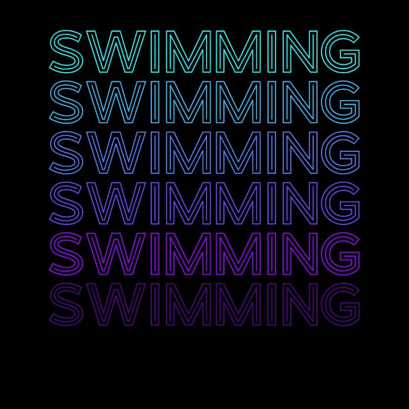 Schwimmen Schwimmer Schwimmen Retro