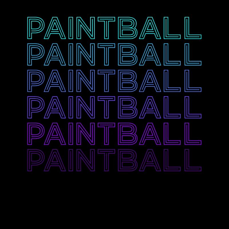 Paintball Spieler Team Retro
