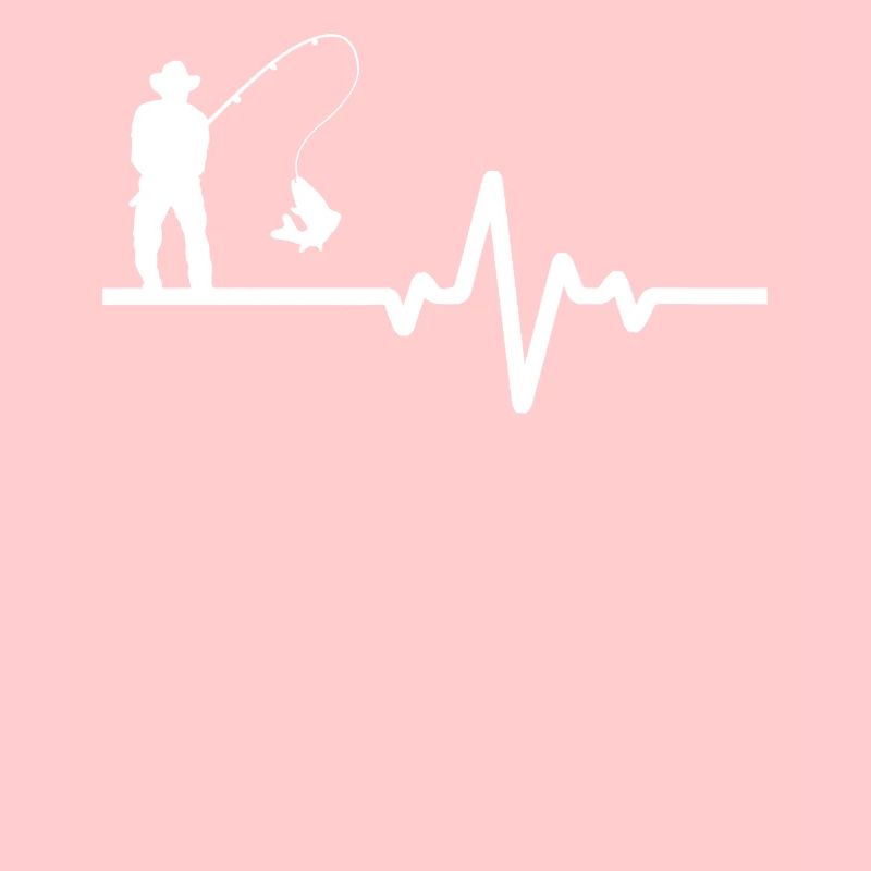 Hobby angler with ECG line
