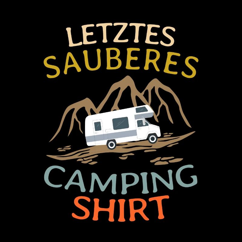Lustiges Wohnmobil Camping