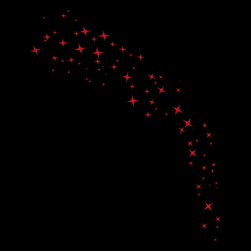 Perfekter Roter Sternenbogen
