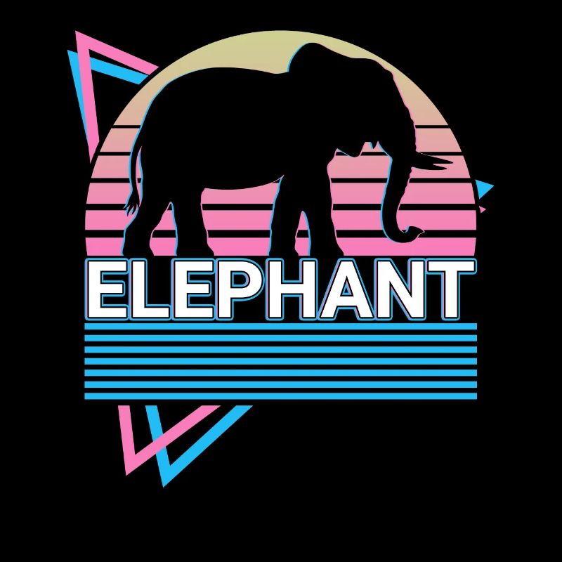 Elefant Retro Geschenk