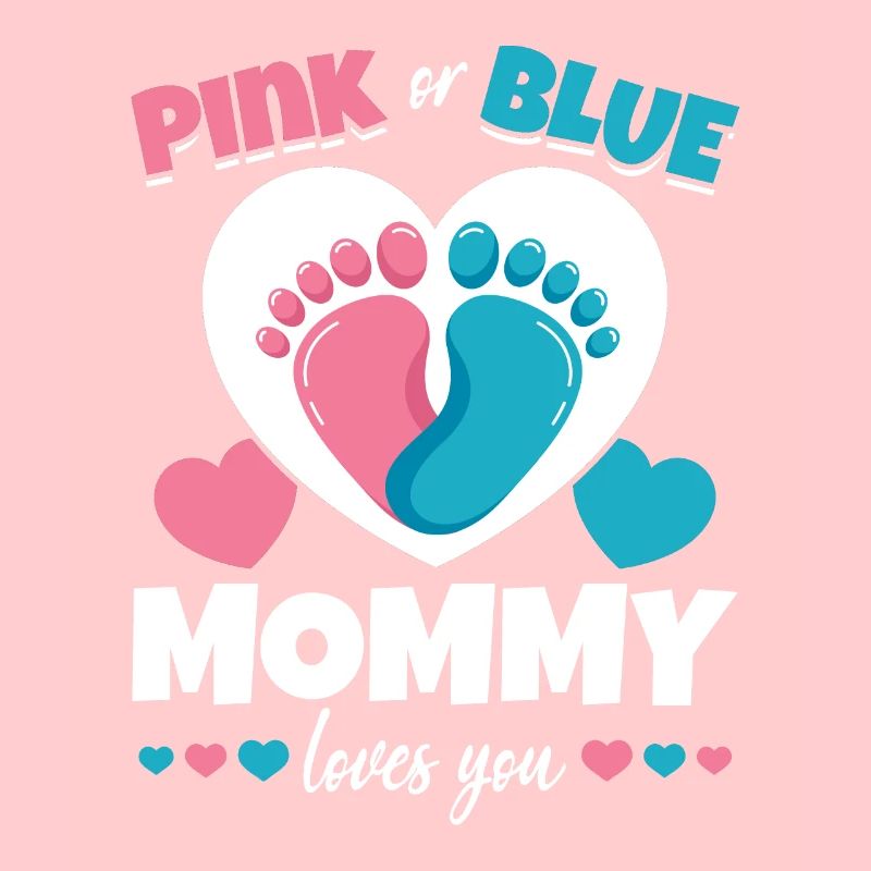 Rosa oder Blau Mama liebt dich Babyparty