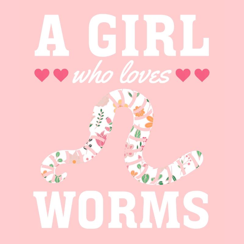 Nette Wurmliebhaber Mädchen Ich Ein Mädchen, das