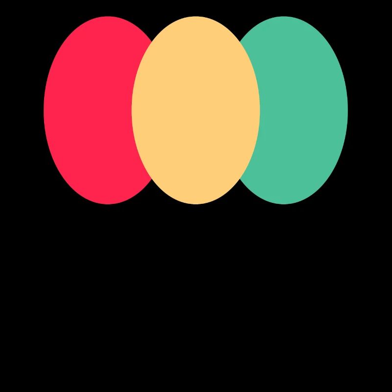 Three Oval- Red - Yellow - Green