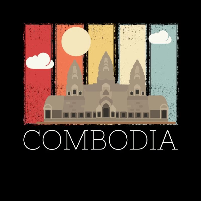 Cambodia Temple Retro Angkor Wat