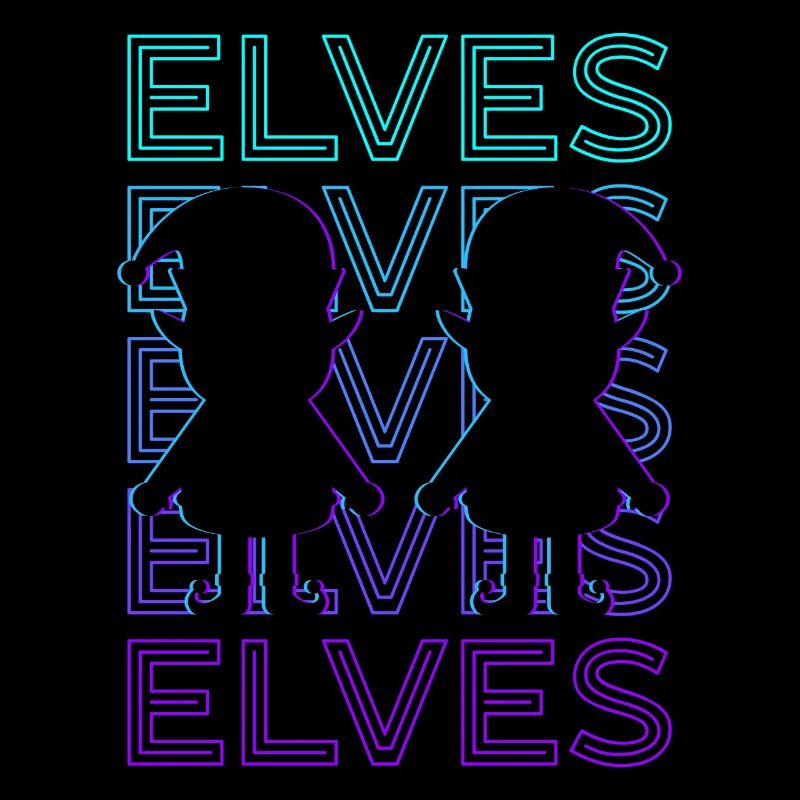Elves Elf Retro Gift