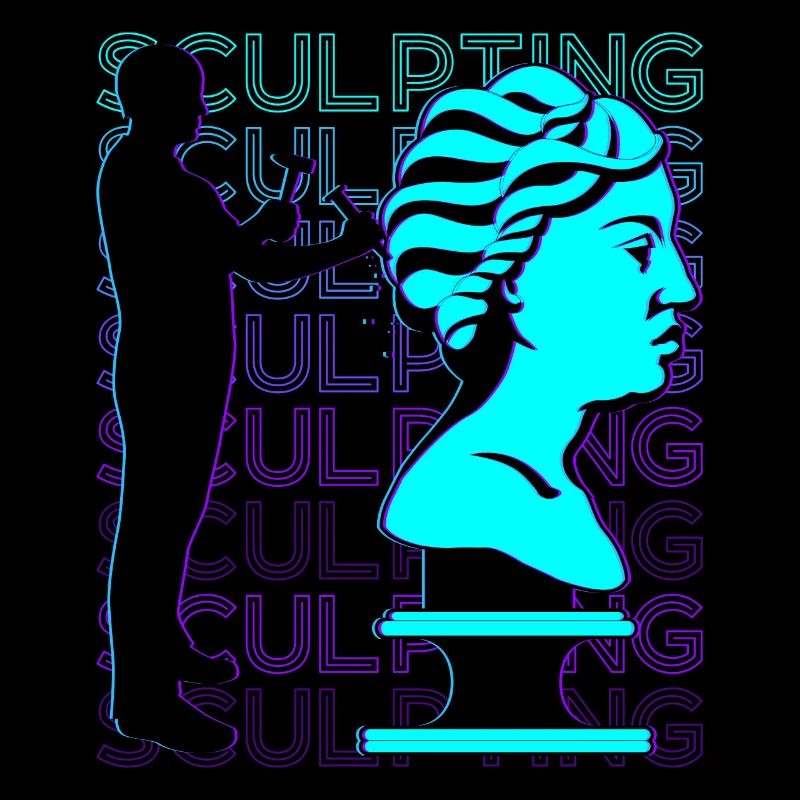 Sculpture Sculptor Retro