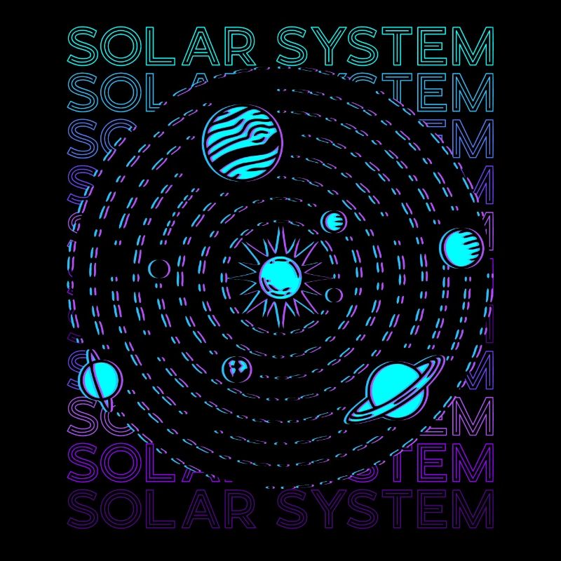 Sonnensystem Retro
