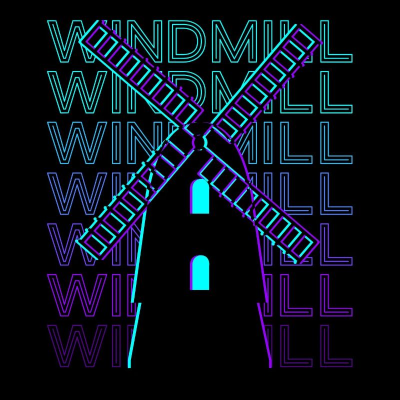 Windmühle Retro