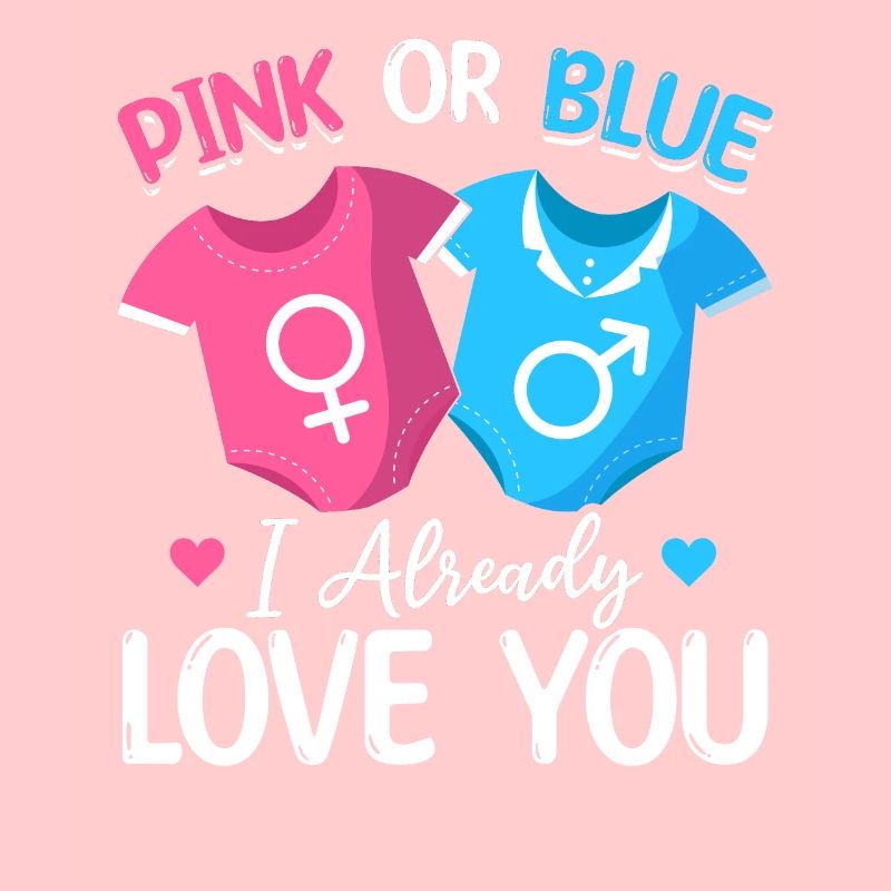 Rosa oder Blau Ich liebe dich schon - Baby