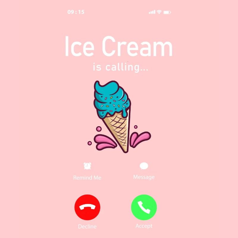 Ice Cream Phone Display Cone Ice